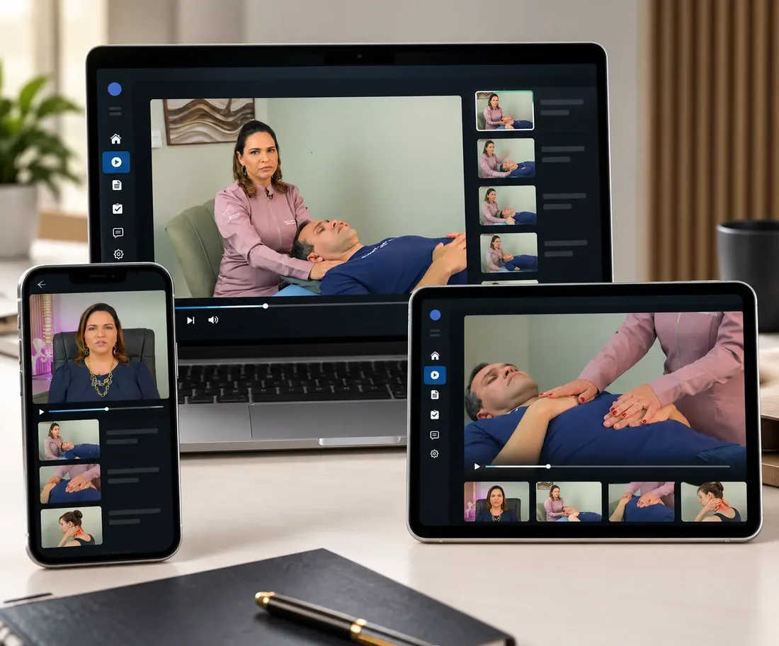 Aulas do Protocolo LDC no computador, tablet e celular
